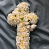 cruce funerară cu flori albe Angels