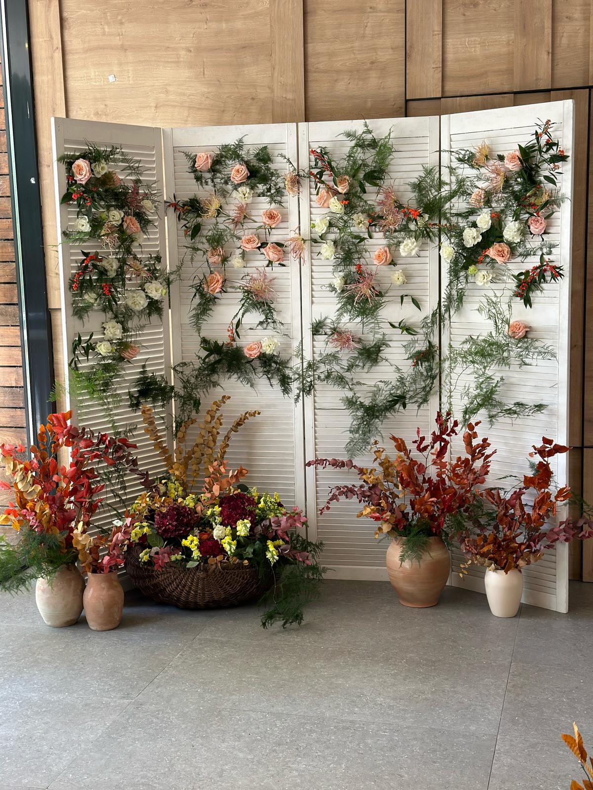 Photocorner/ panou floral „Colț de toamnă”